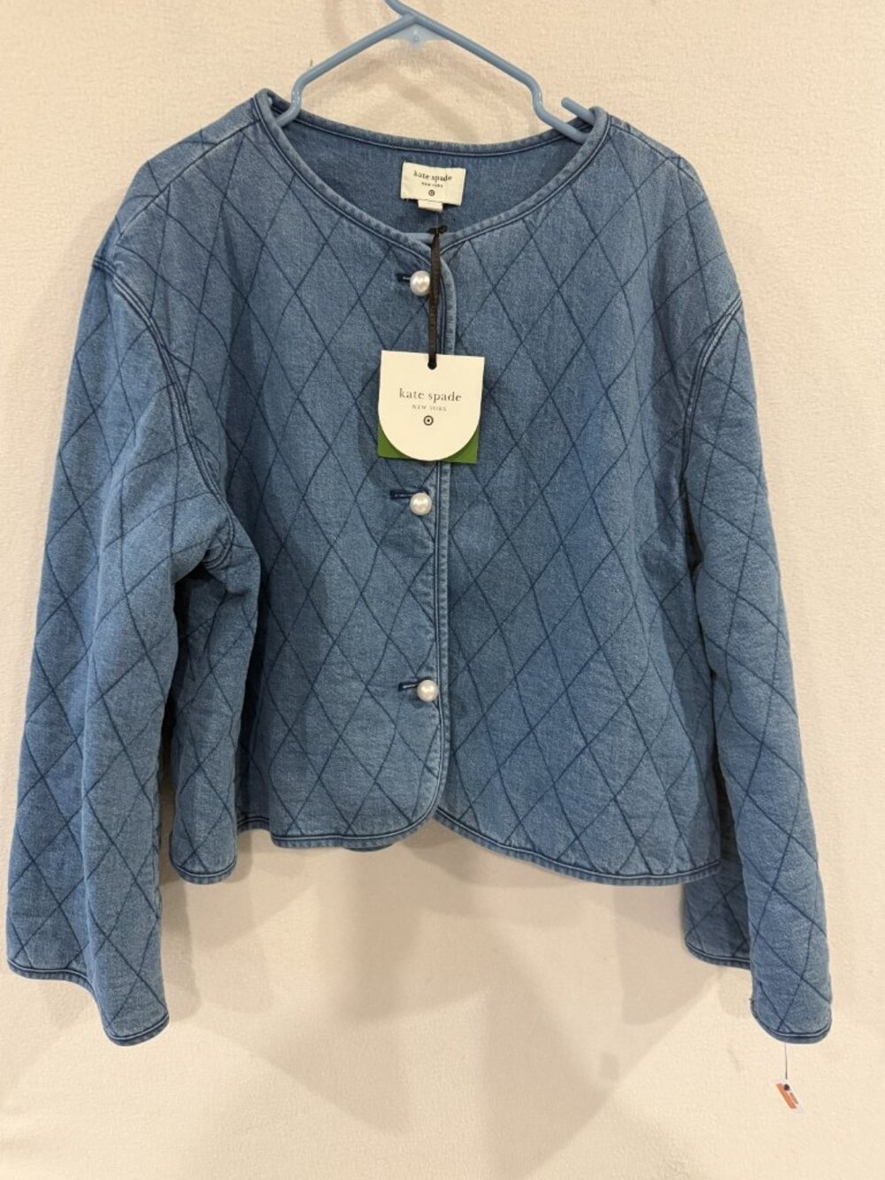 Women's Quilted Denim Jacket Kate Spade Target Size XL